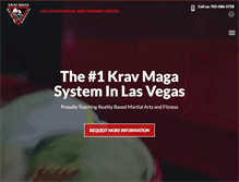 Tablet Screenshot of lasvegaskravmaga.com